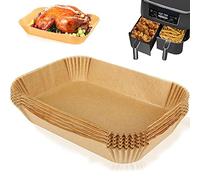 LUTEM Air Fryer Disposable Paper Liner,100PCS Air Fryer Liners Rectangle 8.7x 5.5'', Air fryer Parchment Liners, Air Fryer Accessories Baking Paper