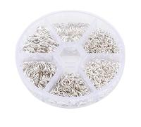 LUTER 1000PCS Open Jump Rings Metal O-Ring Connectors Silver for Jewelry Making Decoration Unbroken Elegant (4mm 5mm 6mm 7mm 8mm 10mm)
