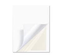LUTER 10pcs 21x29cm/ 8.3 x 11.4 inch A4 Size Double-sided Adhesive Sheets, White Self-Adhesive Tape Sheets for Arts Crafts and Photo Albums Making