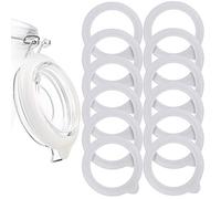 LUTER 12pcs Silicone Jar Seal Replacement Airtight Silicone Seal Gaskets for Mason Jar Lid, Wide Mouth Glass Jars