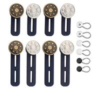 LUTER 14pcs Waistband Extenders Set, Pants Button Extender Practical Cute Collar Extenders for Pregnancy Mens Dress Shirts Pants Button Extender Trousers Slacks Men Women, White (A33031)