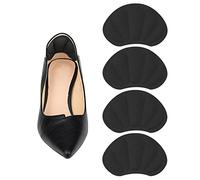 LUTER 2 Pairs Heel Pads, Comfortable Heel Cushion Inserts Shoes Too Big Inserts Heel Cushion Liners Self Adhesive Shoe Protectors Heel Grips for Women Men Most Shoes (Black)