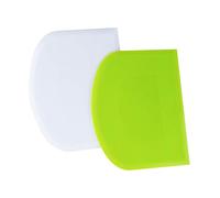 LUTER 2 x Pastry Horn 12 x 9.5 cm Plastic Dough Scraper for Kitchen, Dough Cutter for Pizza, Pastry, Bread, Cream