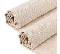 LUTER 2PCS 26.4x19.3 Inch Needlework Fabric, Cotton Needlework Fabric Monk Cloth for Punch Needle Rug-Punch Needles & Pinch Needle