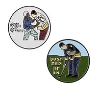 LUTER 2pcs Golf Ball Marker for Putting Green, Magnetic Golf Hat Clip, Golf Ball Marker Holder Funny Golf Hat Clip Golf Decorations Golf Accessories Gift for Men Women Golf Lovers