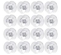 LUTER 30pcs Plastic Bobbin Sewing Machine Bobbins for Brother Singer Kenmore Janome Most Sewing Machines