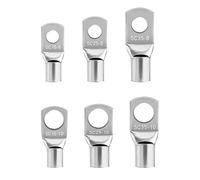 LUTER 30Pcs Tinned Copper Wire Lugs, Heavy Duty Battery Cable Ends SC Ring Terminals, 6/4/2AWG