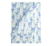 LUTER 30pcs Tissue Paper Sheets, Blue Butterfly Tissue Paper Wrapping Tissue Paper Bulk for Packaging Christmas Wedding Birthday Party Baby Showers DIY Crafts Arts (19.7x27.6 inch) (C04272)