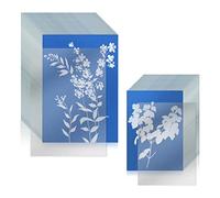 LUTER 32pcs Cyanotype Paper, Nature Art Paper, (A4,A5 16pcs for Each) High Sensitive Sun Print Paper with Acrylic Sheets Solar Printing Kit for DIY Crafts