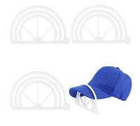 LUTER 3pcs Hat Brim Benders, Upgrade Hat Curving Band Ball Cap Brim Shaper Hat Brim Shaper Hat Curve Tool Brim Shaper for Baseball Caps Hat Curver for Fitted Hats (White)