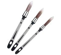 LUTER 3pcs Small Paint Brush Set, 0.45 Inch, 0.6 Inch, 0.75 Inch Paint Brushes for Painting Walls Edger Paint Brush Paint Brush for House Wall Corners Window Cabinets Murals