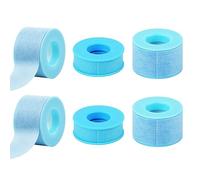 LUTER 4pcs Lash Adhesive Tape, Reusable Adhesive Waterproof Silicone Tape Eyelash Tape for Lash Extension Lash Beauty Auxiliary Tools (2 Large and 2 Small, blue)