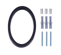 LUTER 5 inch Numery Adresu Domu Srebrne Numery Uliczne Pływające Numery Domów Numery Skrzynek Pocztowych Numery Drzwi Dla Numeru Domu (0, Black)