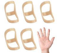 LUTER 5pcs Oval Finger Splints, Trigger Finger Splint, Finger Support Brace Finger Stabilizer Brace Finger Splint Support for Thumb Middle or Ring Finger (3,4,5, 6,7 Sizes)