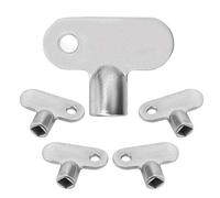 LUTER 5Pcs Radiator Valve Keys, Square Hole Radiator Bleed Key, 5 x 5mm/0.2 x 0.2 inch, Silver