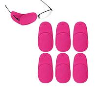 LUTER 6pcs Eye Patches for Glasses, Reusable Non-Woven Fabric Eye Patch to Cover Left Right Eye Improve Vision for Kids' & Adults' Lazy Eye Amblyopia Strabismus (Purple, Medium)
