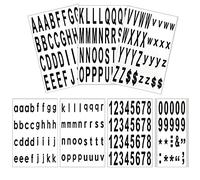 LUTER 7 Sheets 3 Inch Mailbox Numbers and Letters Stickers Waterproof Self Adhesive Vinyl Number Sticker Decals for Mailbox Signs, Residence, Window, Door, Indoor or Outdoor (212 Pcs, Black on White)