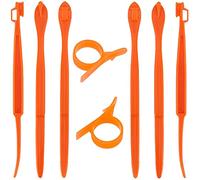LUTER 8 Pcs Orange Peeler Citrus Remover Plastic Slicer Cutter Easy Fruit Opener Kitchen Gadget for Orange, Avacados