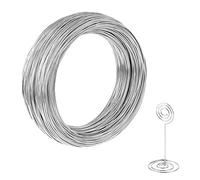LUTER Aluminum Craft Wire, 98.4ft/ 30m 18 Gauge 1mm Metal Wire Flexible Bendable Crafting Wire for Jewelry Making DIY Crafts Gardening Sculpting