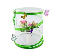 LUTER Insect and Butterfly Habitat Cage Pop Up Design Collapsible Insect Mesh Cage for Science Education 12×14 Inch