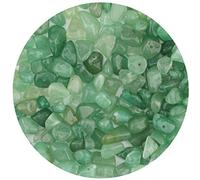 LUTER Natural Chip Stone Beads About 500Pcs Irregular Gemstone Beads Crystal Loose Rocks Bead Hole Drilled for DIY Jewelry Necklace Bracelet Earring (Green Aventurine)