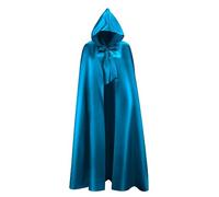 LUTER Raven Costume, 59 Inch Halloween Hooded Cloak Vampire Cloak Witch Cape Long Cape for Adults Men and Women Christmas Halloween Cosplay Costume