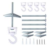 LUTER Set of 4 Ceiling Hooks for Hanging Plants, Swivel Hooks for Ceiling Strong Ceiling Hangers for Plants Practical Plant Hooks for Ceiling Swag Hooks for Indoor Outdoor