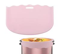 LUTER Silicone Slow Cooker Liner, 6 Quart, Pink, Reusable Heat Resistant Liner for Crockpot, Oval or Round Pots