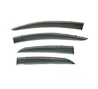 LUTFI Car Side Window Deflector 4PCS Chrome Window Visor -scratch Wind Deflector For Haval H1 2015 Automotive Rain Guards