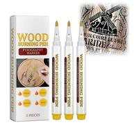 Luthasolic Woodworking Painting Pen, Wood Drawing Scorch Pen Wood Burning Pen, Marker, Pyrography, Practical Wood Burning Marker, Woodworking Pen, Wood Pyrography Painting Pen for Walnut Basswood