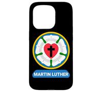 Luther Rose Heart Cross Symbol Coat of Arms Protestant Martin Luther Case for iPhone 15 Pro
