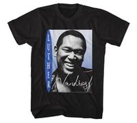 Luther Vandross Big Smiling Bust Photo Men's T Shirt R&B Soul Music Black L