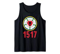 Lutheran 1517 Protestant Reformation Martin Luther Rose Tank Top