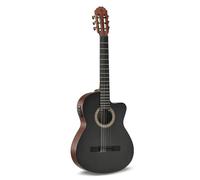 LUTHIER MANUEL RODRÍGUEZ Electric acoustic guitar Caballero Principio - Black top cut - Solid spruce top black - Back/sides Sapelli mahogany - ETC-4 preamp - CA-PM SB