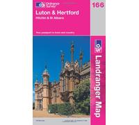 Luton, Hertford, Hitchin & St Albans: Sheet 166 (OS Landranger Map)