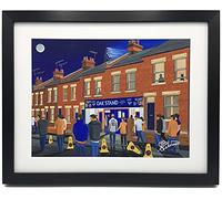 Luton. Kenilworth Road Football Stadium. Framed, Professionally Printed Town Memorabilia Giclee Art Print.