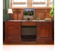 Luton Mahogany 1 Door 6 Drawer Computer Desk