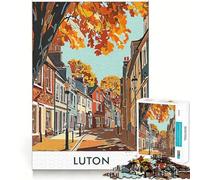 Luton Street Scene Jigsaw 1000 Pieces for Adults Calm Daily True Detail Joyful Challenge Perfect Art (50x75cm)