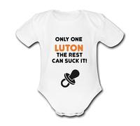 LUTON Suck It Football Personalised Unique Baby Vest Baby Grow Babygrow Cute City Novelty Boys Girls Footy Funny Town