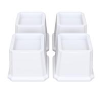 Lutown-Teen Bed Risers 3 inch Heavy Duty, 4 Pack Chair Risers, White