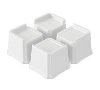 Lutown-Teen Bed Risers 3 Inch, Heavy Duty Sofa Lifter Blocks 4 Pack, White