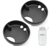 LUTQ 2-Pack Silicone Splashguard for Nalgene, Splashguard Lid for Nalgene Splash Guard 32 oz 53mm Wide Mouth Water Bottle Accessories, for All Wide-Necked Bottles with 53 mm Opening