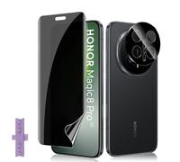 Lutree For Honor Magic 8 Pro 5G Privacy Screen Protector, 1+1 Pieces TPU Anti-Spy Film + Camera Lens Film, HD Anti-fingerprint Anti-Spy Bubble Free Screen Protector