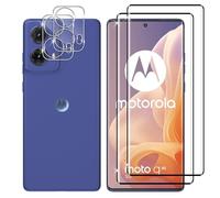 Lutree for Motorola Moto G85 5G Tempered Glass, 2+2 Pack 3D Screen Protector + Camera Lens Protector, 9H Hardness HD Bubble-Free Film, Anti-Scratch Premium Protective Glass