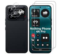 Lutree For Nothing Phone 4a Pro Tempered Glass Screen Protector, 2 + 2 Pieces Protective Glass + Camera Protection Film, 9H Hardness Anti-Scratch Screen Protector Bubble-Free HD Screen Protector