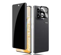 Lutree For Realme 16 Pro Plus Tempered Glass Privacy Screen Protector, 1 + 1 Piece 3D Anti-Spy Protective Glass + Camera Protection Film, Anti-Scratch HD Privacy Anti-Spy Screen Protector