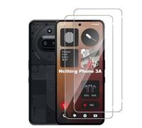 Lutree Tempered Glass Screen Protector for Nothing Phone 3A / Nothing Phone 3A Pro, Pack of 2, 9H Hardness, Anti-Scratch Film, HD Bubble-Free Protective Glass Screen Protector