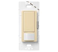 Lutron Maestro Motion Sensor Light Switch for Bathroom, Garage, Laundry Room, and Closet, for Any Light Bulbs, Occupancy and Vacancy Sensor, Single-Pole Only, No Neutral Required, MS-OPS5M-IV, Ivory