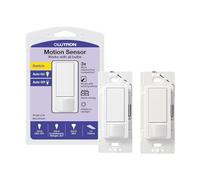 Lutron Maestro Motion Sensor Light Switch Indoor for Bathroom, Garage, Laundry Room, Any Bulbs, Occupancy Vacancy Sensor, Single-Pole, MS-OPS2H-2-WH, White (2 Pack)