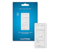 Lutron Pico Remote for Audio, Works with Sonos (Caseta Smart Hub Required), Raise/Lower Volume, Pause and Skip Tracks, For Table Top or Wallmount Use, PJ2-3BRL-GWH-A02, White